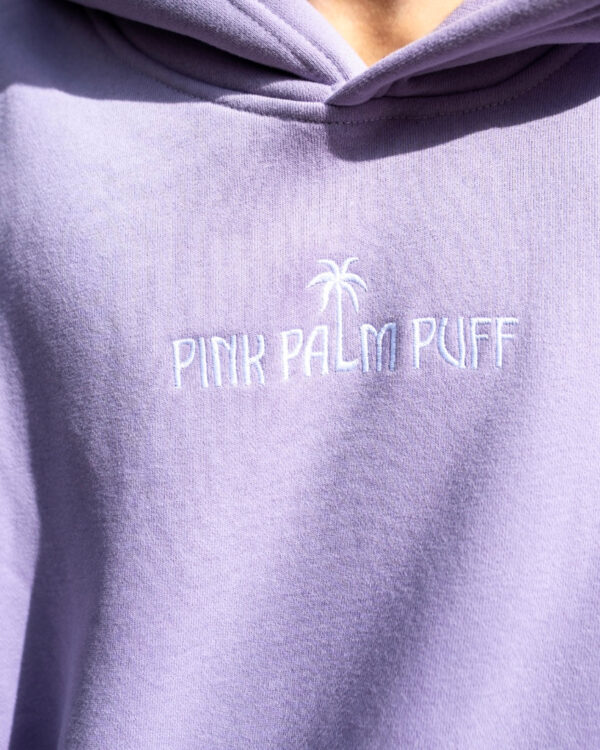 Classic Palm Puff Hoodie in Orchid