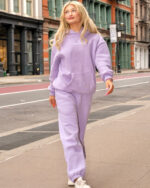Classic Palm Puff Hoodie in Orchid