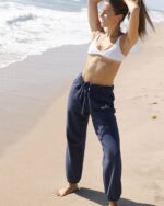 Classic Puff Sweatpants in Navy