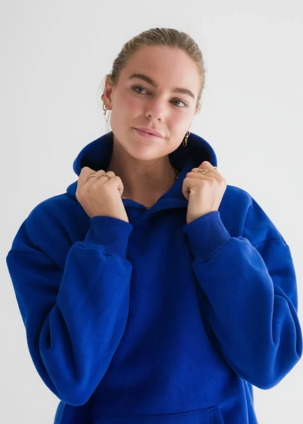 Hawaii Hibiscus Puff Hoodie in Oceanic